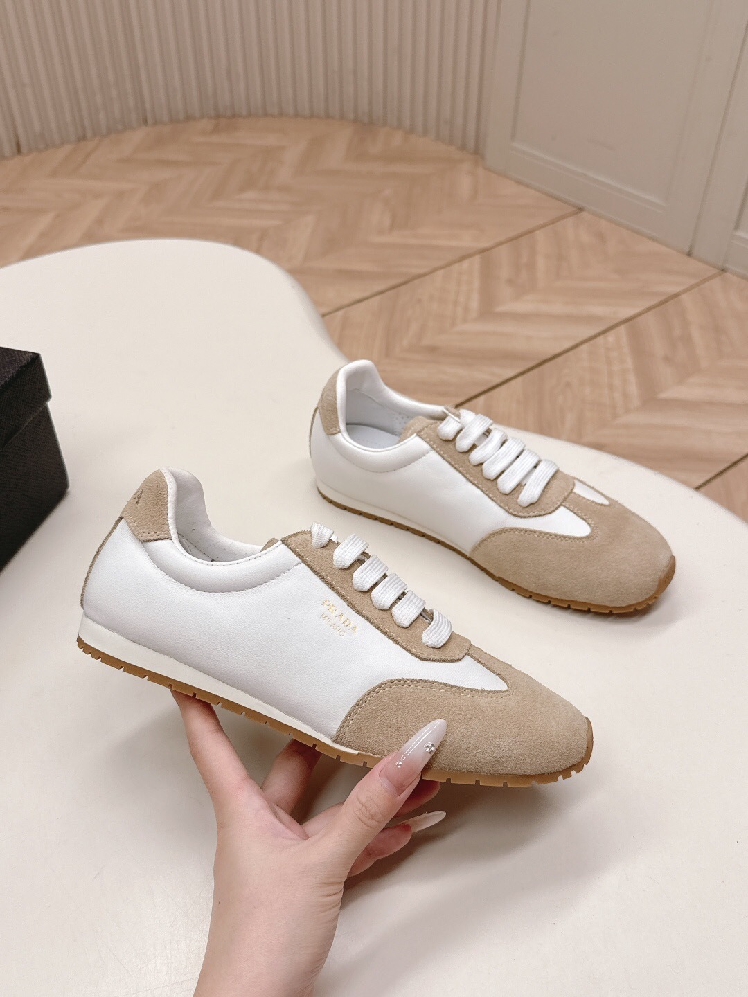 Prada 2025 SS New Agate Sneaker Derby Training Sports Shoes - LY00300