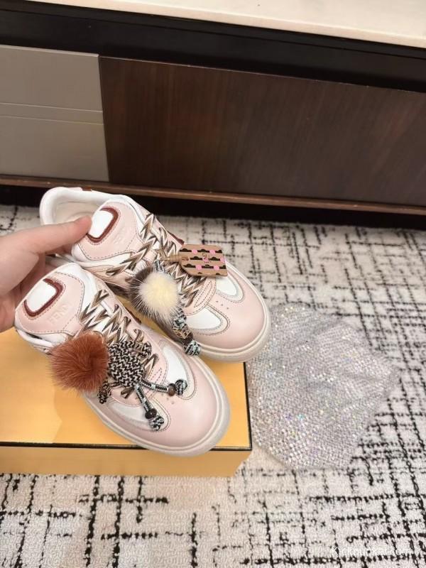 Fendi Match Series Thick Sole Couples Casual Sneakers - KFY00320