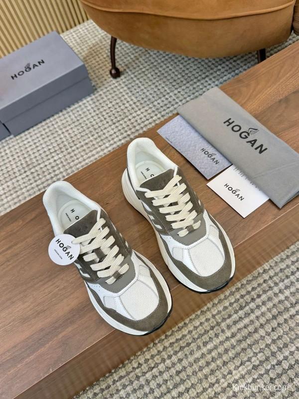 Hogan H-STRIPES Series Couple Thick Sole Dad Shoes Leisure Sneakers - LY00370/LY00380