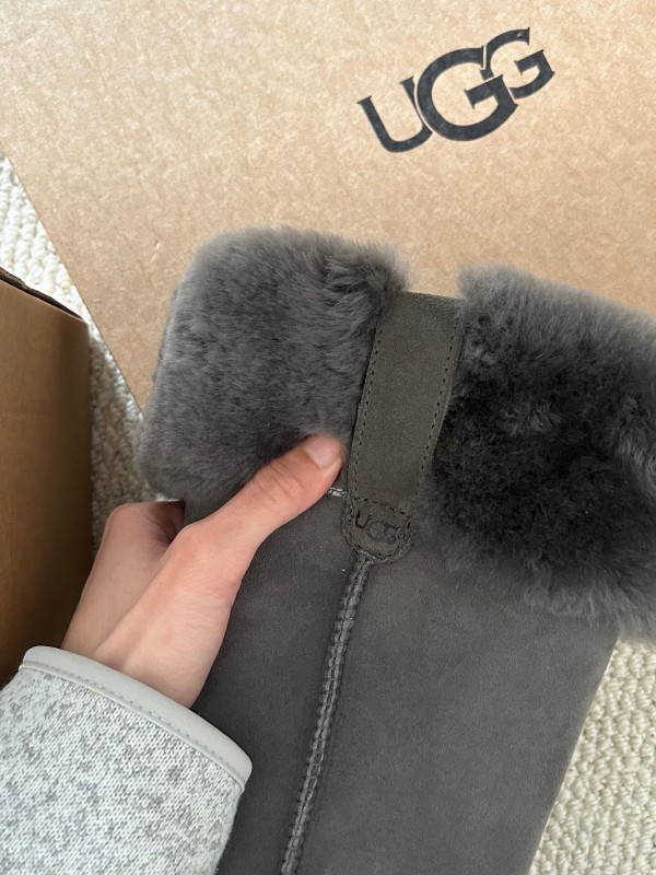 UGG 2025/SS High Boot Snow Boots with Faux Fur Collar - AS00370