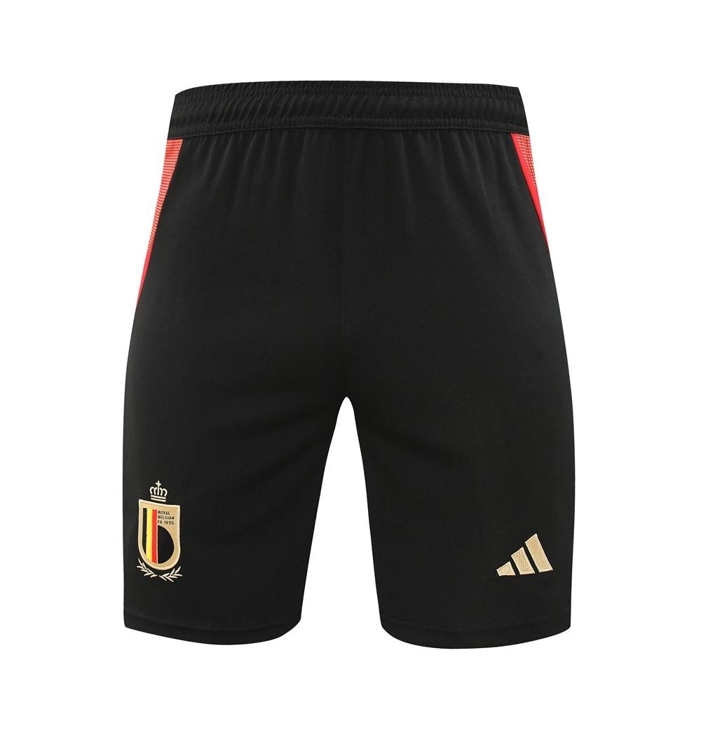 2025 Belgium Black Short Sleeve+Soccer Shorts