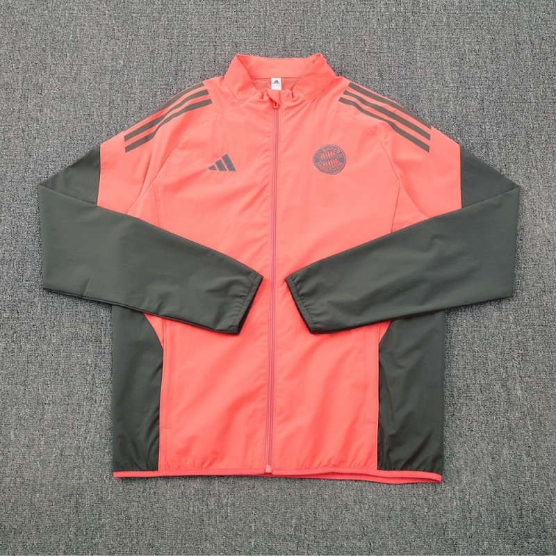 25/26 Bayern Munich Orange S-3XL Half Zipper Jacket+Long Pants