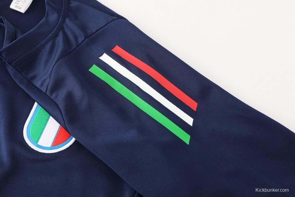 2025 Italy Royal Blue Short Sleeve+Soccer Shorts