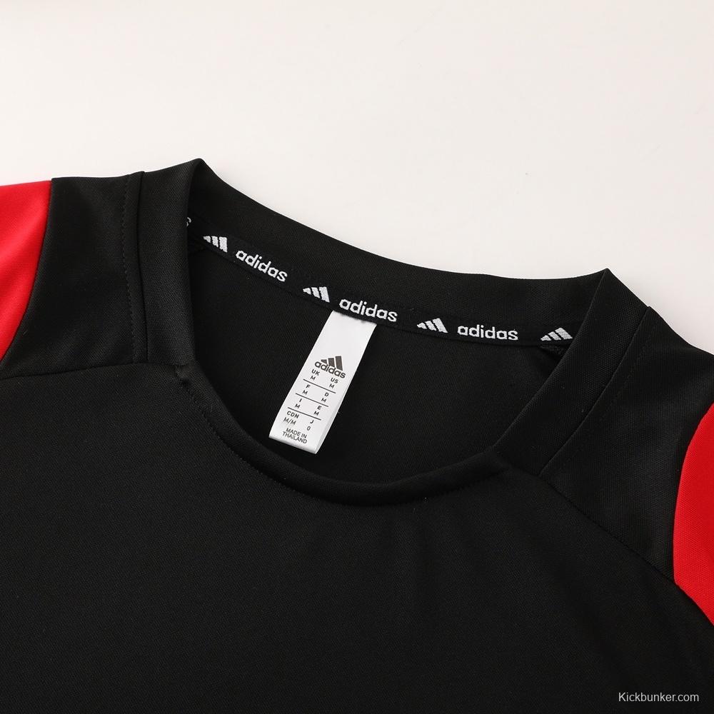 2025 Belgium Black Short Sleeve+Soccer Shorts