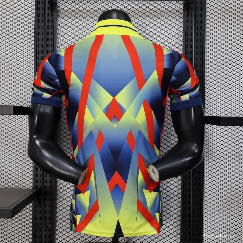 25/26 Player Version  Arsenal Third Multi-Color with Geometric Diamond Pattern Jersey