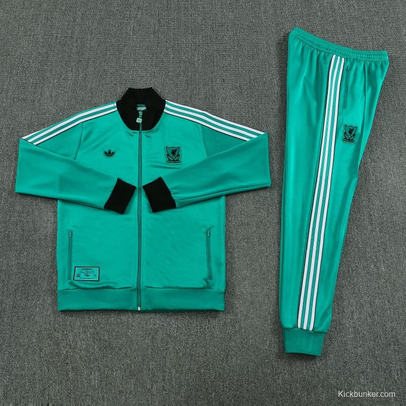 25/26 Liverpool Green Full Zipper Jacket +Long Pants