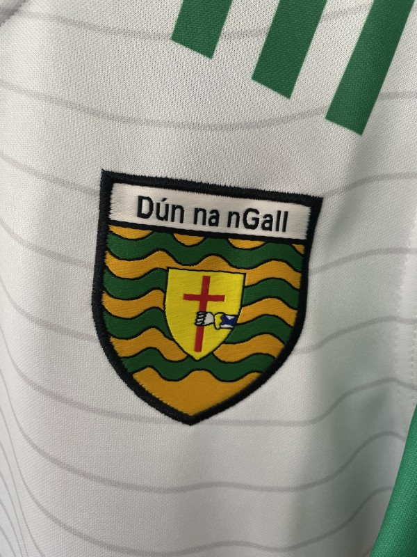 25/26 Donegal GAA White with Green and Gold Trim Jersey