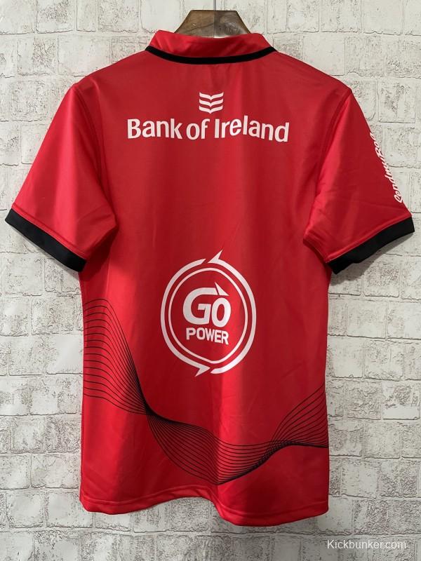 24/25 Ulster Red with Wave Pattern Home Jersey