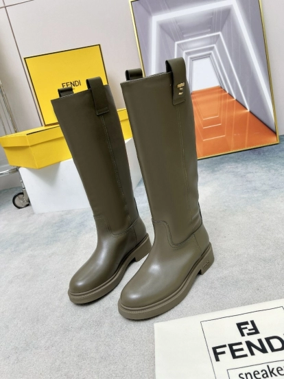 FENDI 2025/SS Fall/Winter Monogram Platform High-Top Boots - LY00480