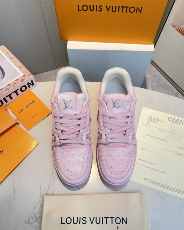 LV TRAINER Basketball Series Washed Sneakers - LY00430