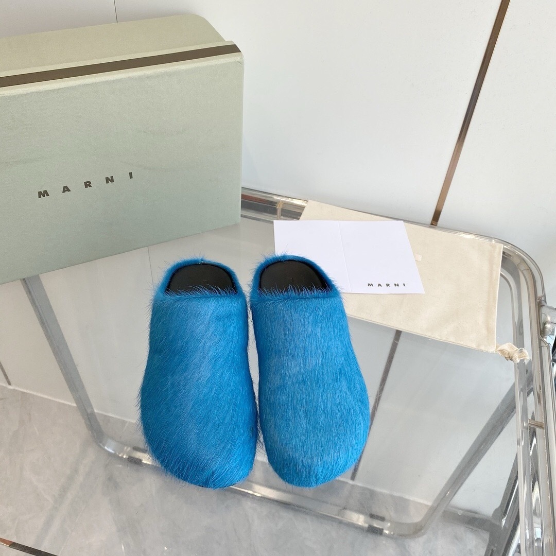 Marni 2025/SS Pony Hair Loafer Shoes - LY00