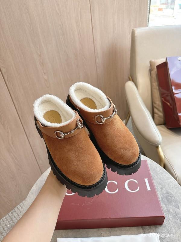 Gucci 2025 SS Mule Shoes with Horsebit Detail - LY00320