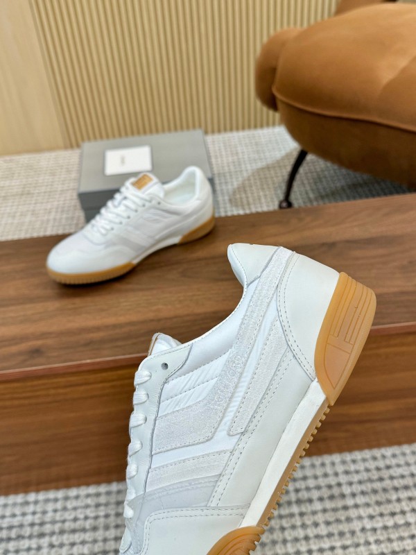 Tom Ford 2025 SS Casual Sneakers with Classic Color Blocking and Imported Leather Insole - AS00350