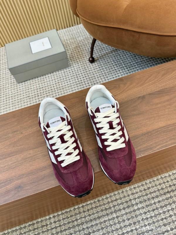 TOM FORD 2025 SS Fashion Casual Shoes with Classic Color Blocking and Imported Leather Insole - AS00350