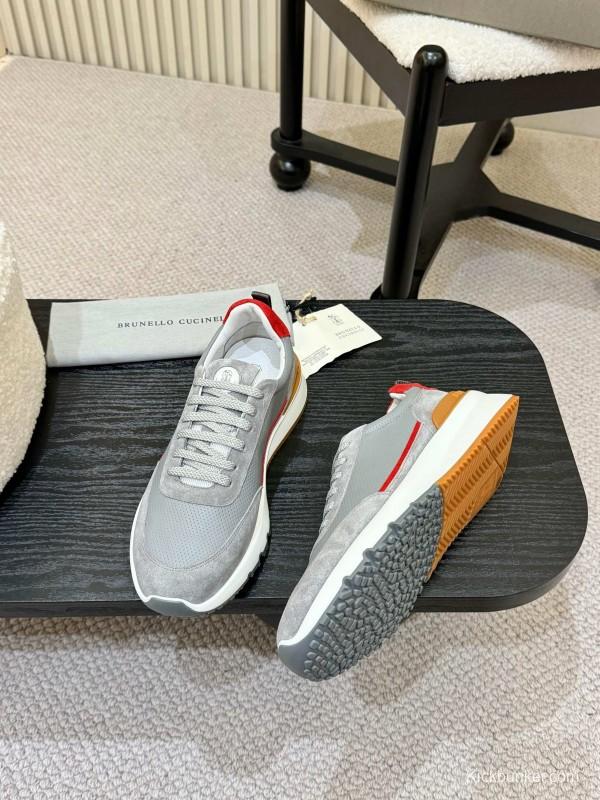 Brunello Cucinelli Casual Sneakers with Seasonal Colors and Retro Design - KFY00320