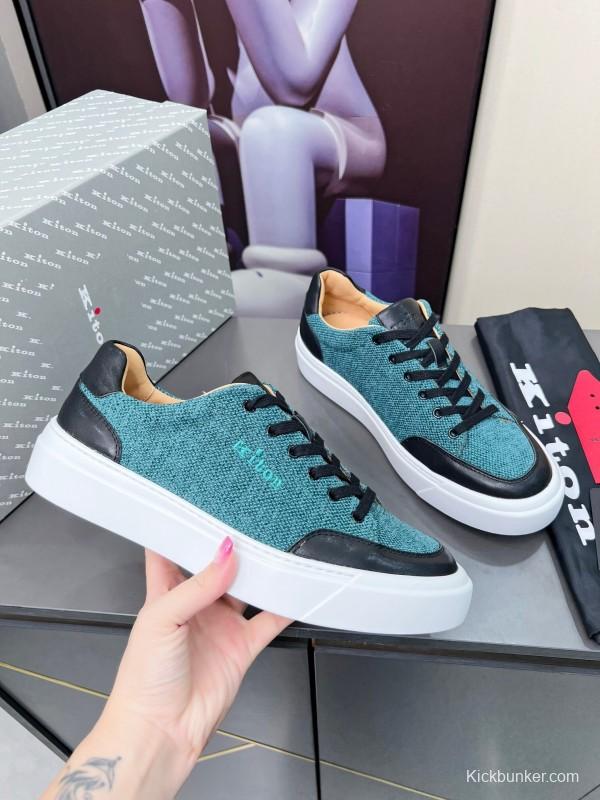 Kiton 2025/SS Tie-Detail Old Money Style Casual Men's Shoes - KFY00320