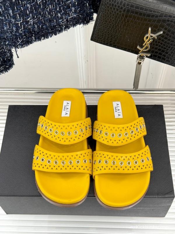 Alaia 2025SS Hollow-Out Casual Sandals - KFY00260
