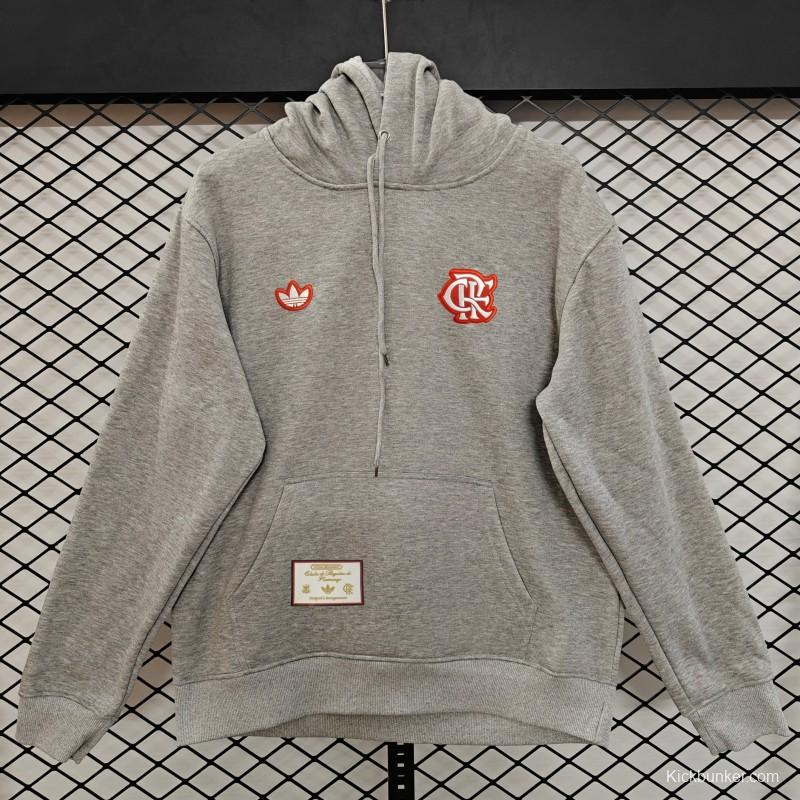 25/26 Flamengo Retro Embroidered Logo Hoodie 9 Colors