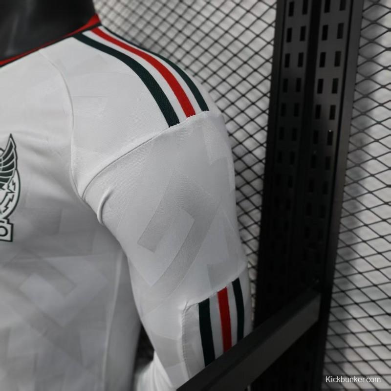 Player Version 2026 Mexico Away White Long Sleeve Jersey
