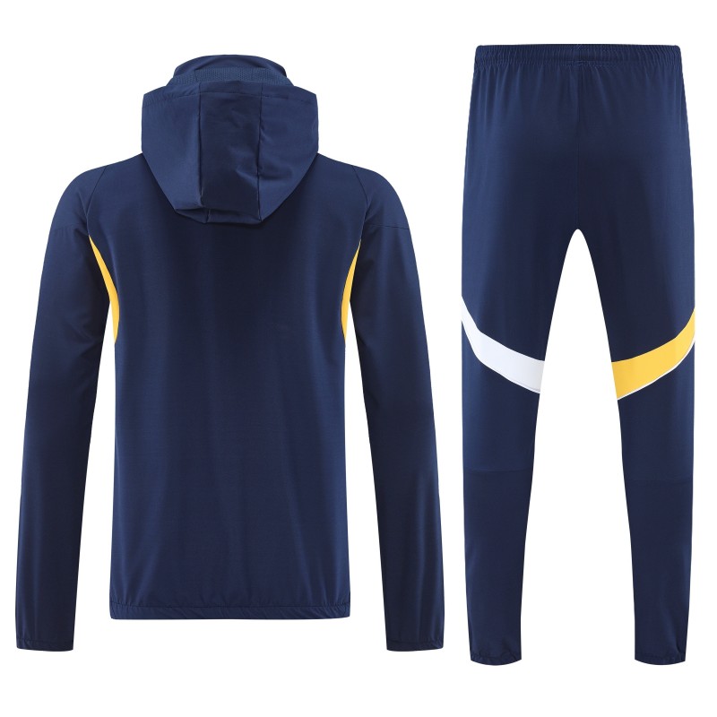 25/26 Boca Juniors Navy Blue Full zipper Jacket Tracksuit+ long pants
