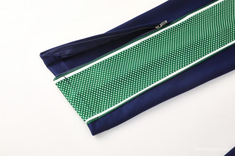 26/27 Real Betis x Kappa Navy Blue  Full Zipper Jacket Tracksuit + Long Pants