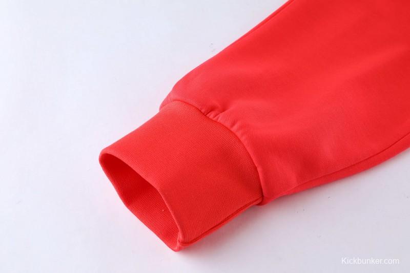 26/27 Liverpool Red Full Zipper Hooded Jacket Tracksuit + Long Pants