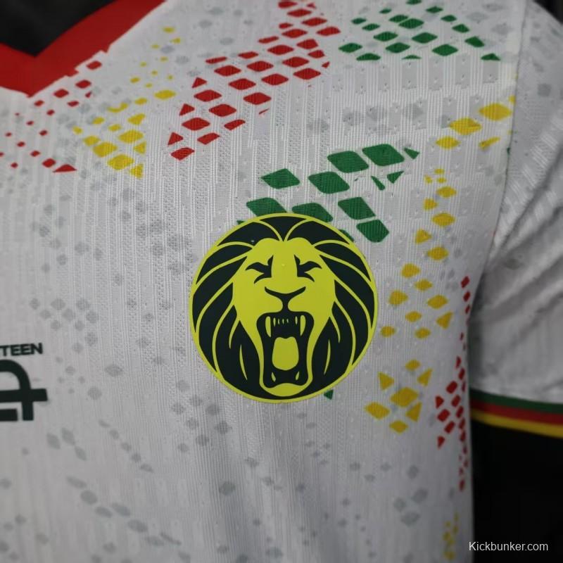 2026 Player Version Cameroon Home White with Red, Dot Pattern Jersey