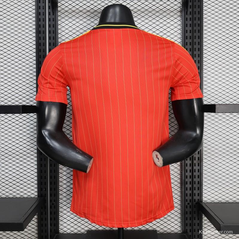 Player Version 2026 Belgium Red Terrace Icons White Jersey