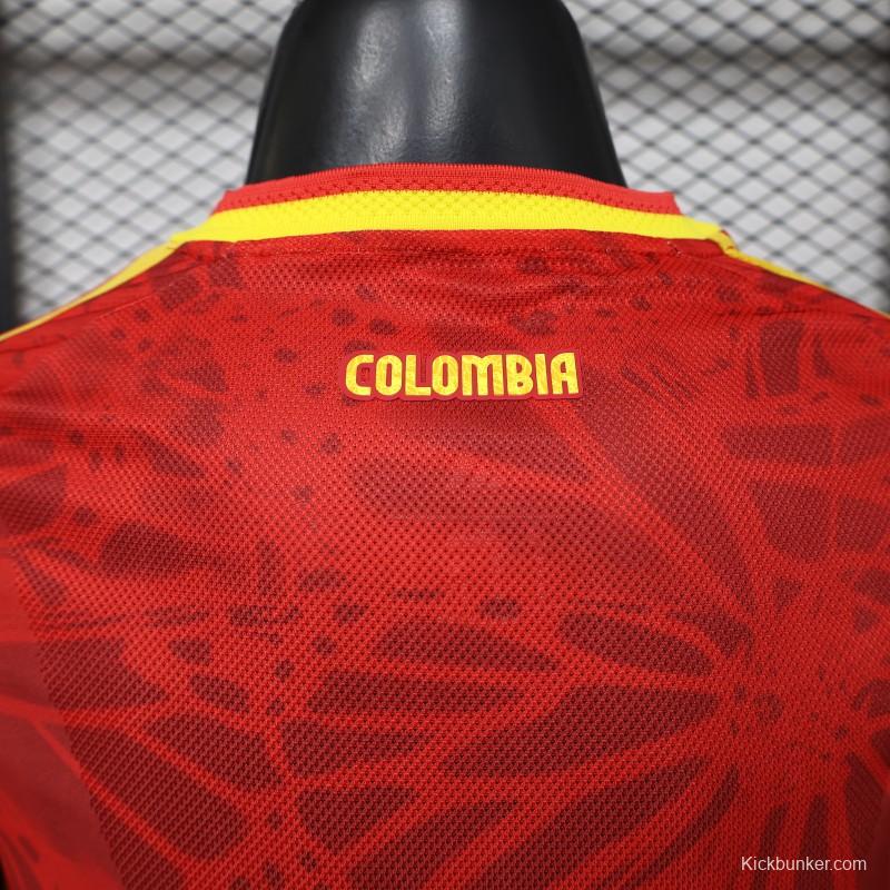 Player Version 2026 Colombia Red & Yellow Away Jersey