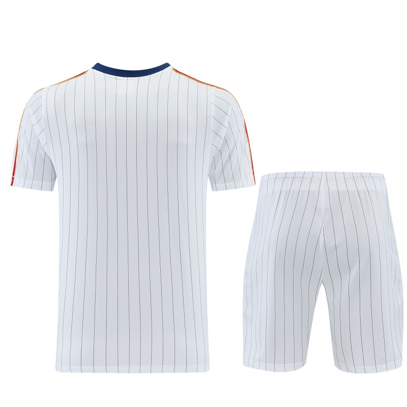 26/27 AS Roma White Short Sleeve+Soccer Shorts