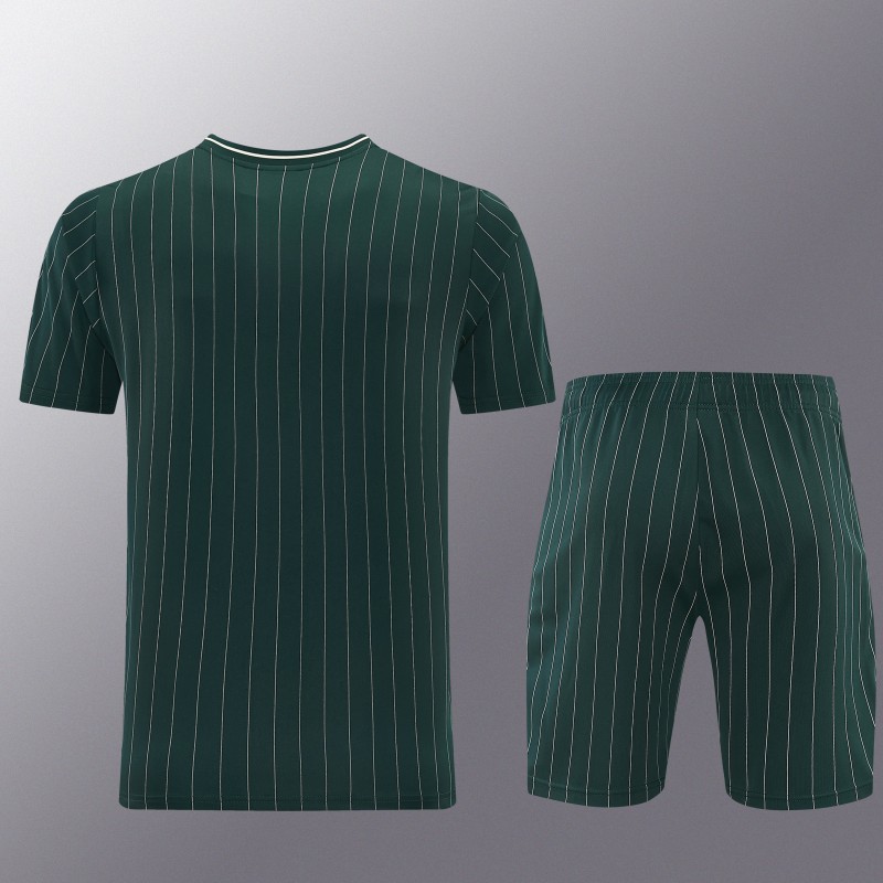 26/27 Juventus Navy Green Short Sleeve+Soccer Shorts