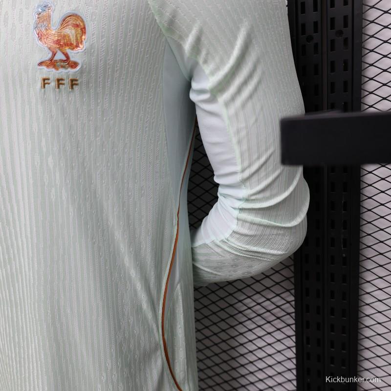 Player Version 26/27 France Mint Green Away Long Sleeve Jersey