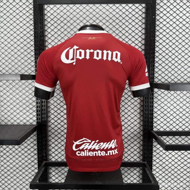 Player Version 26/27 Deportivo Toluca FC New Balance Home Deep Red White Jersey
