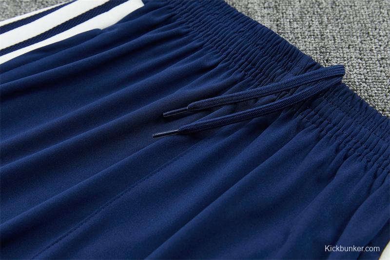26/27 Real Madrid Away Navy Blue Half Zipper Jacket Tracksuit + Long Pants