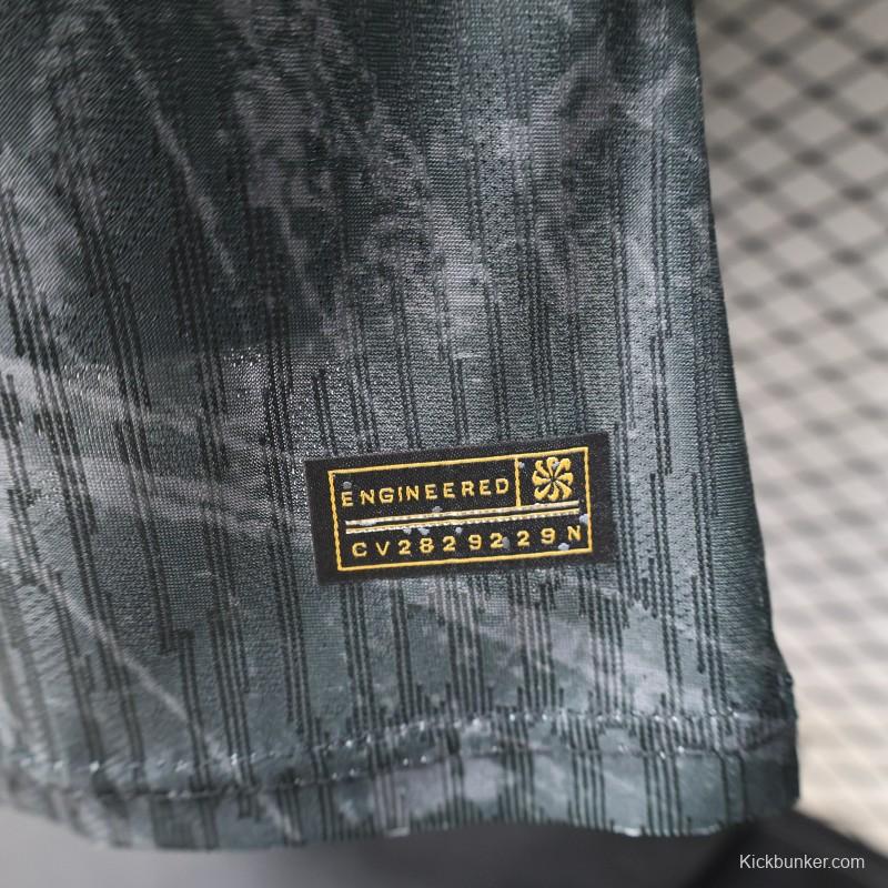 Player Version 26/27 FC Barcelona Dark Olive Green with Grunge Graffiti Third Jersey