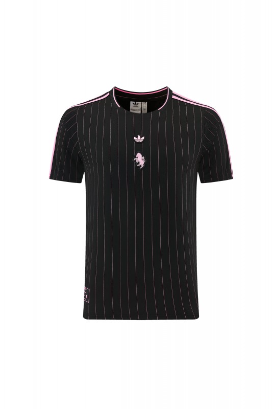 2026/27 Inter Miami CF Black Pinstripe Short Sleeve+Soccer Shorts