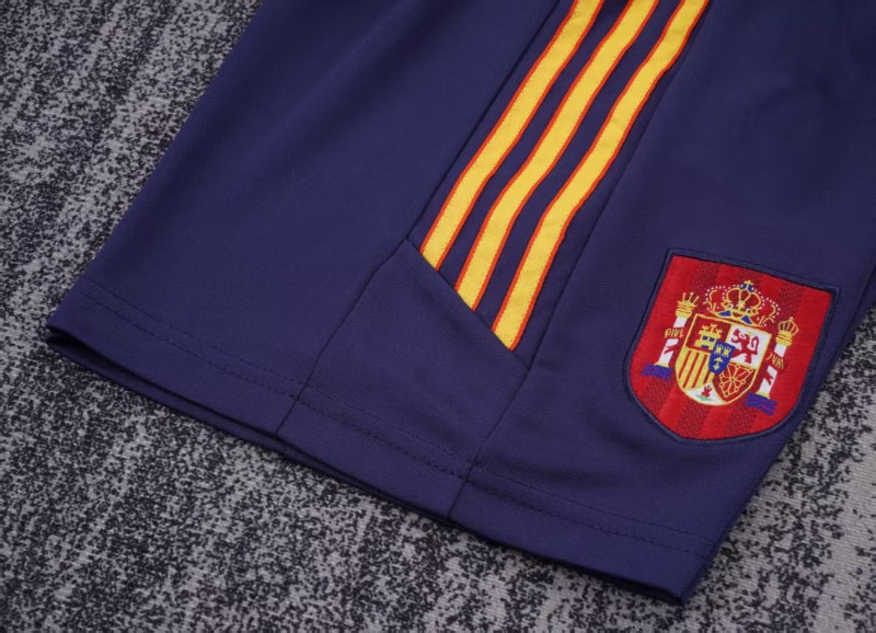 Retro 1996 Kids Spain Red & Navy Diagonal Split Home Jersey