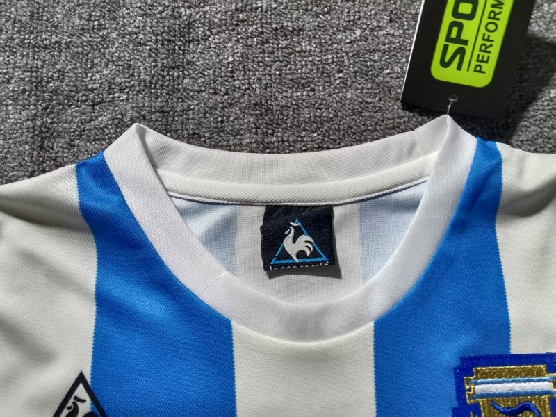 Retro 1998 Kids Argentina Home Long Sleeve Jersey