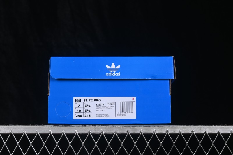 Adidas Originals SL 72 Retro Running Shoes with Classic Suede and Mesh Upper - KK3074