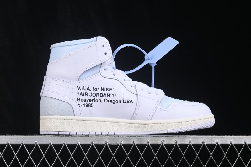 Nike Off White x Air Jordan 1 Retro High Basketball Shoes White - AA3834-100