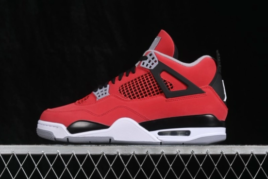 Air Jordan 4 Retro 'Toro' Running Shoes with Premium Leather Upper - FQ8138-600