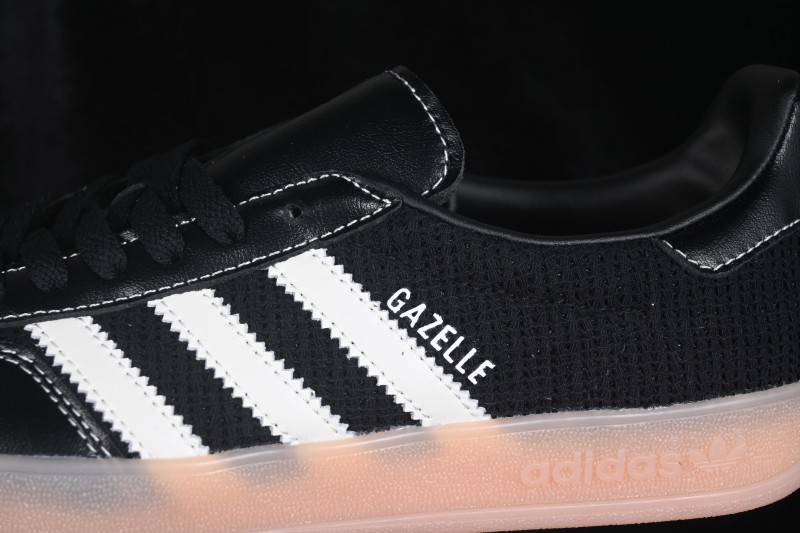 Adidas Originals Gazelle Indoor Retro Low-Top Skateboarding Shoes with Non-Slip Wear-Resistant Sole - JQ7084
