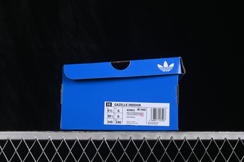 Adidas Originals Gazelle Indoor Retro Low-Top Casual Sneakers with Non-Slip Wear-Resistant Sole - KZ6951