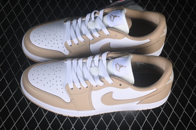 Nike Air Jordan 1 Low Retro Basketball Shoes with Classic White and Yellow Colorway - DD9315-117