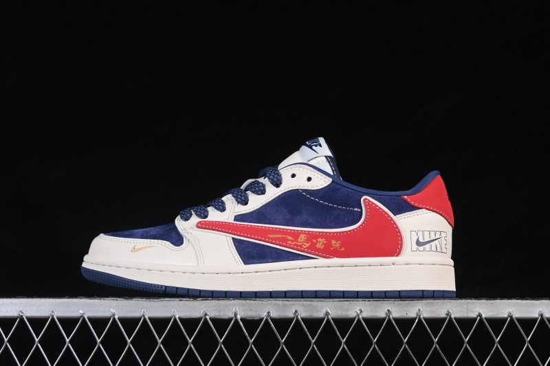 Nike Air Jordan 1 Low Retro Basketball Shoes with Premium Leather and Exclusive Year of the Horse Edition - JP2026-162