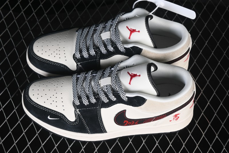 Nike Air Jordan 1 Low AJ1 Year of the Horse Special Edition Premium Custom Low-Top Retro Basketball Shoes - JJ5908-001