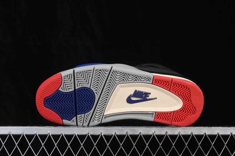Nike Air Jordan 4 Retro Running Shoes with Military Blue and Neutral Grey Accents - FV5029-003