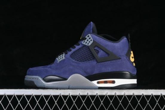 Jordan Air Jordan 4 Retro Lakers Sneakers with Premium Leather Upper - FV5029-500