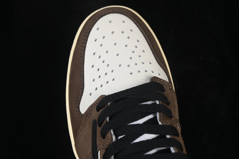 Nike Air Jordan 1 High OG Travis Scott Reverse Swoosh Limited Edition Basketball Shoes - CD4487-100