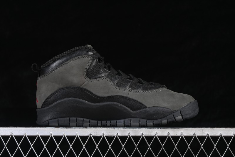 Nike Air Jordan 10 Retro Shadow Basketball Shoes with Premium Leather Upper - HJ6779-001